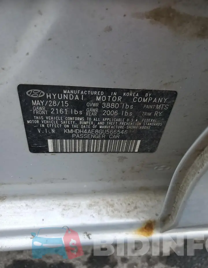 KMHDH4AE8GU566546 Photo# 12