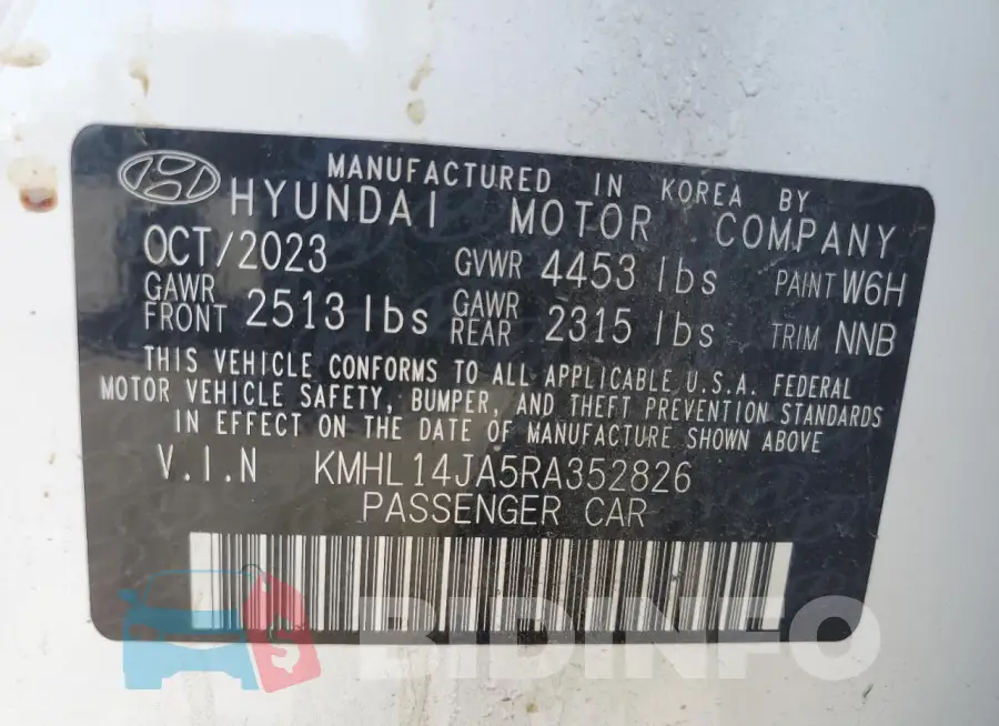 KMHL14JA5RA352826 Photo# 12