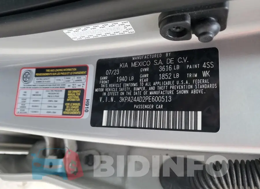 3KPA24AD2PE600513 Photo# 13