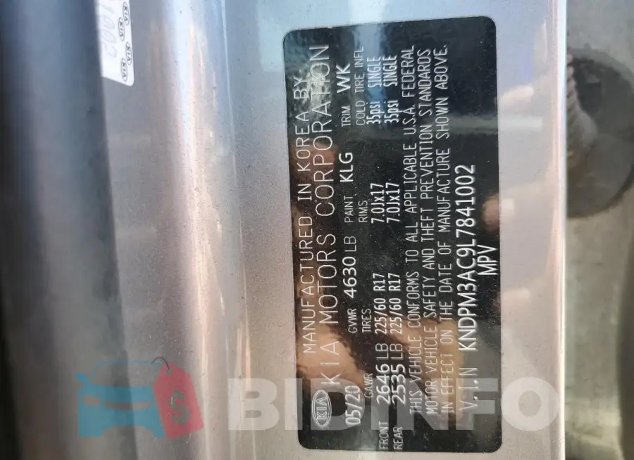 KNDPM3AC9L7841002 Photo# 13