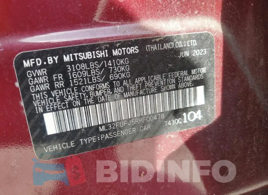 ML32FUFJ5RHF00478 Photo# 13