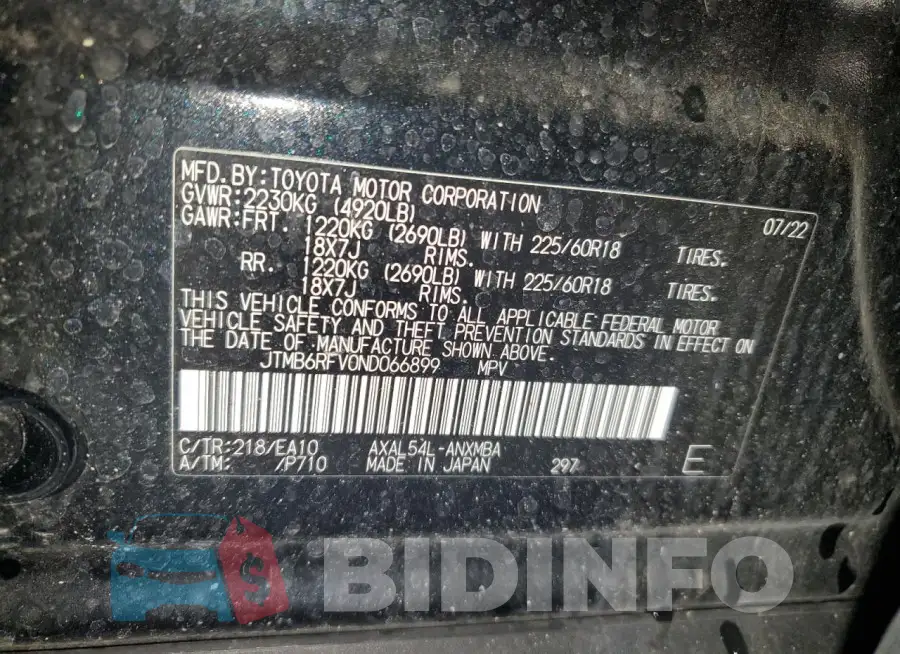 JTMB6RFV0ND066899 Photo# 12