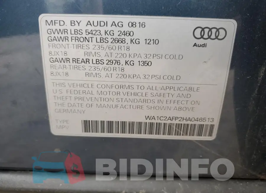 WA1C2AFP2HA046513 Photo# 13