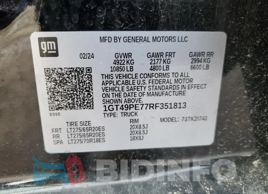 1GT49PE77RF351813 Photo# 13