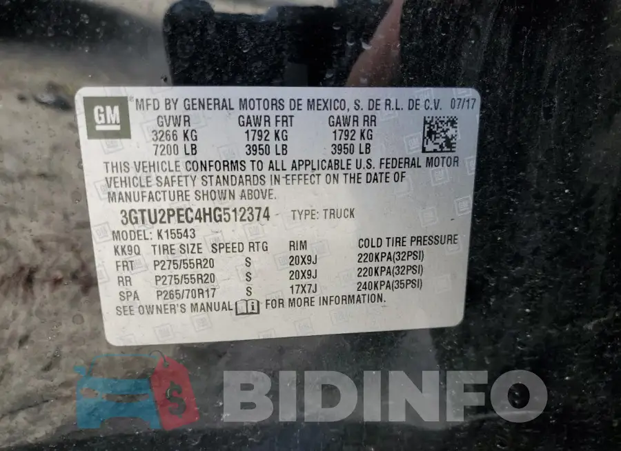 3GTU2PEC4HG512374 Photo# 12