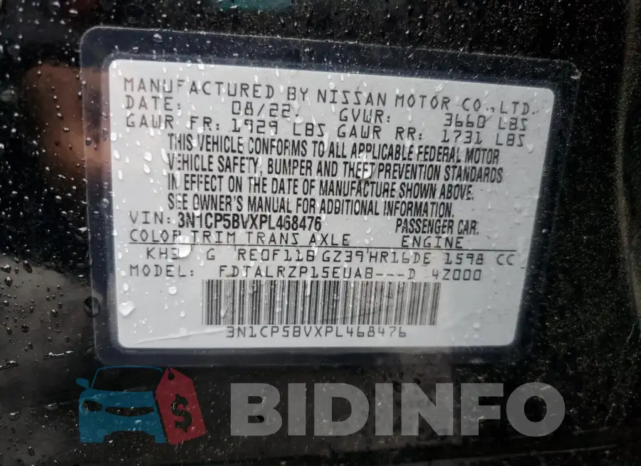 3N1CP5BVXPL468476 Photo# 13