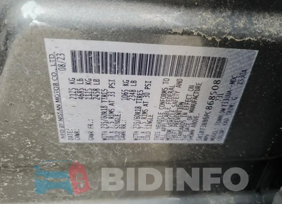 5N1BT3BB6PC868508 Photo# 13