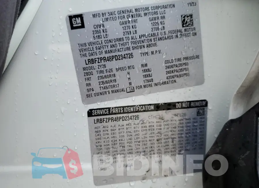 LRBFZPR48PD234726 Photo# 13