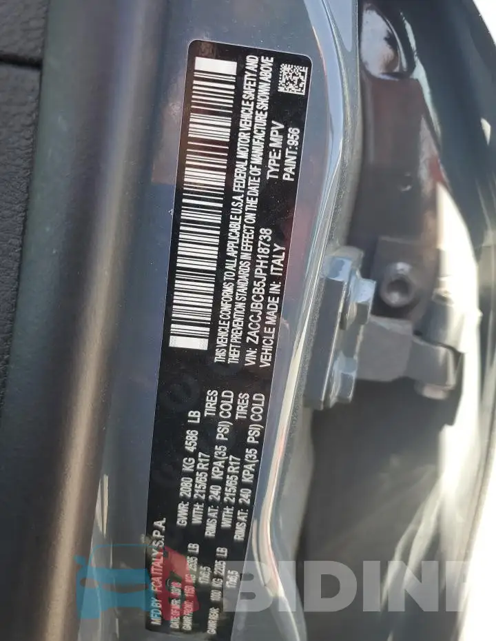 ZACCJBCB5JPH18738 Photo# 12
