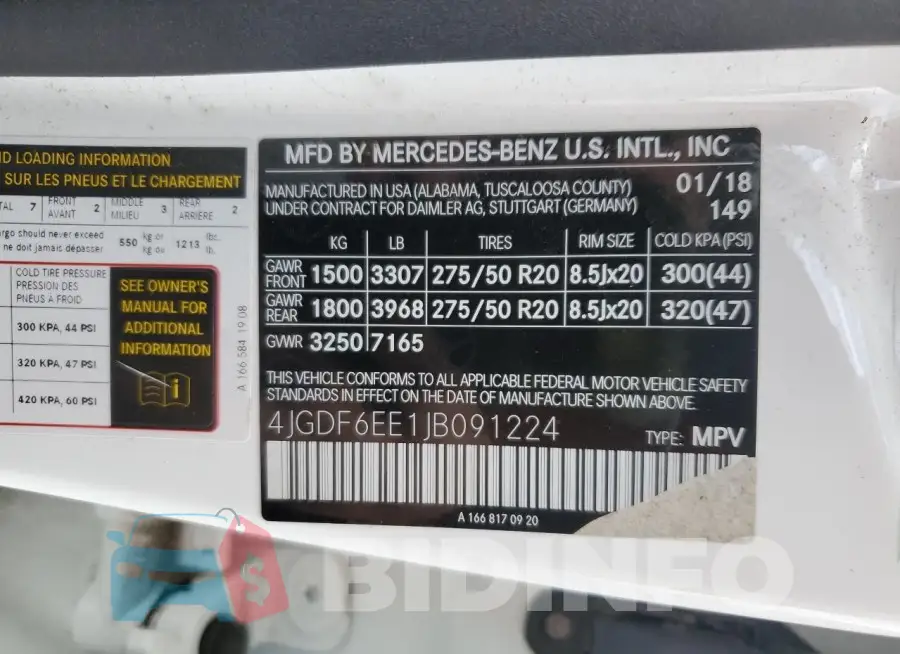 4JGDF6EE1JB091224 Photo# 13