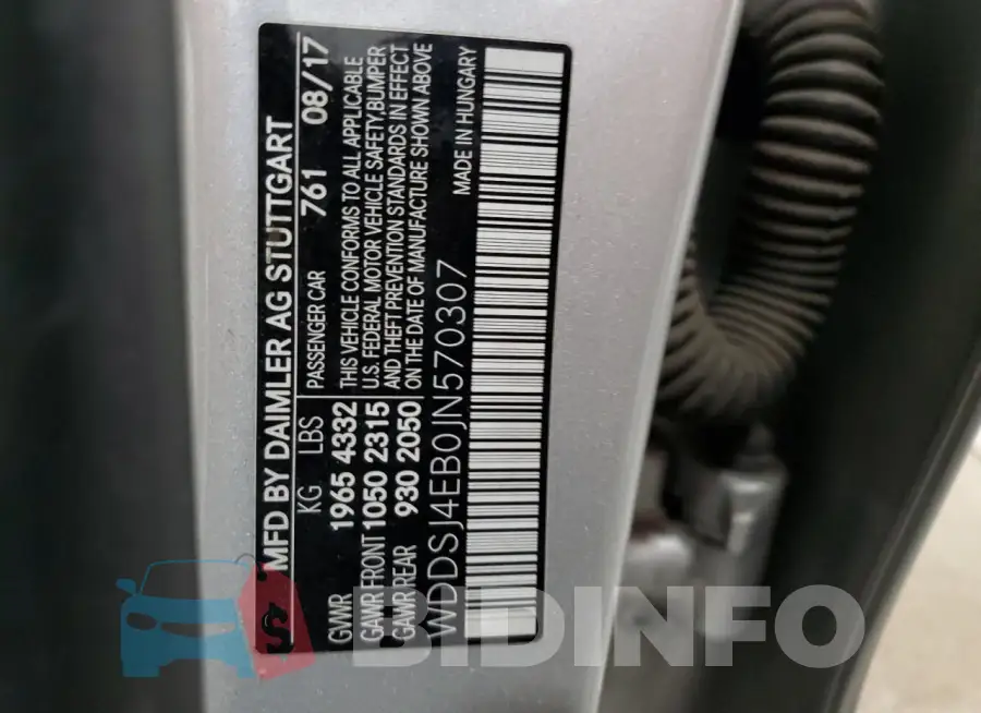 WDDSJ4EB0JN570307 Photo# 12