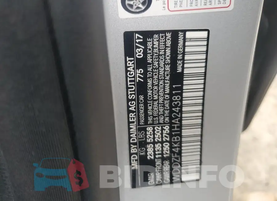 WDDZF4KB1HA243811 Photo# 12