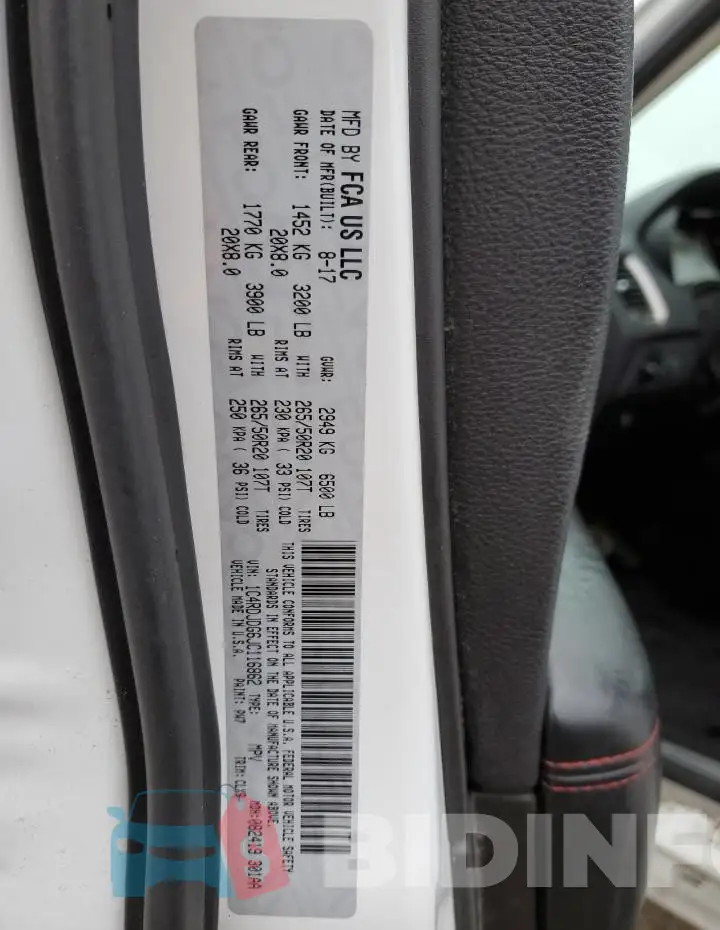 1C4RDJDG6JC116862 Photo# 14
