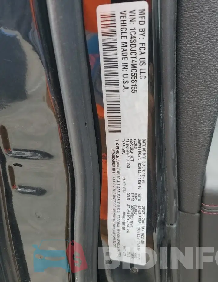 1C4SDJCT4MC558155 Photo# 13