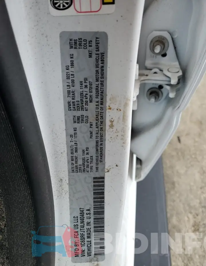 1C6SRFJT4LN404847 Photo# 12