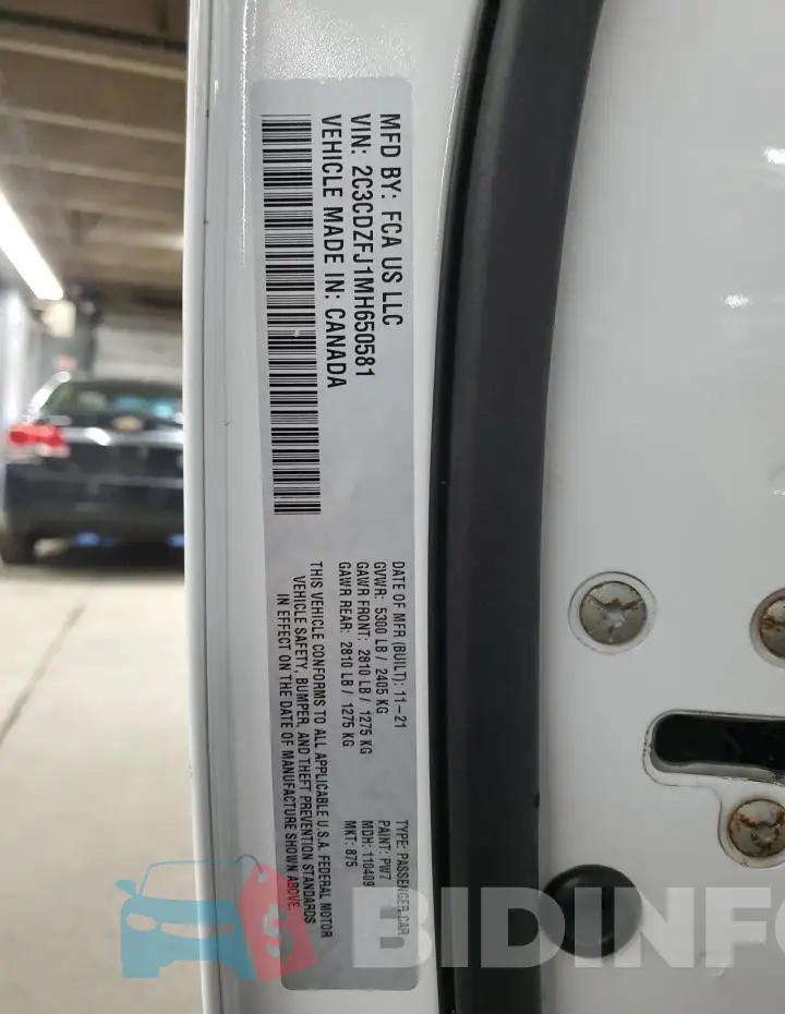 2C3CDZFJ1MH650581 Photo# 13