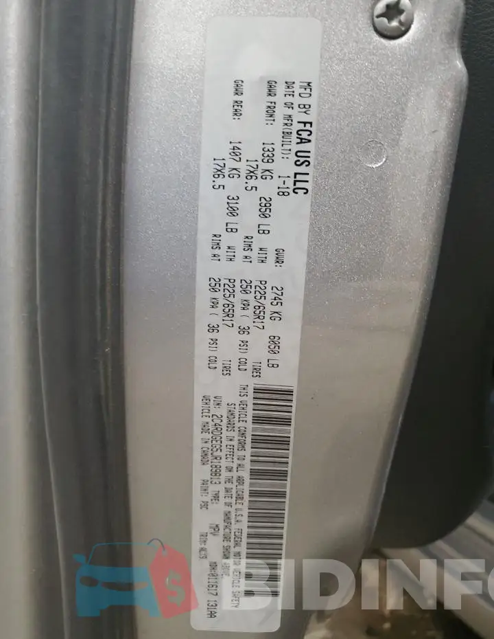 2C4RDGEG5JR189813 Photo# 13