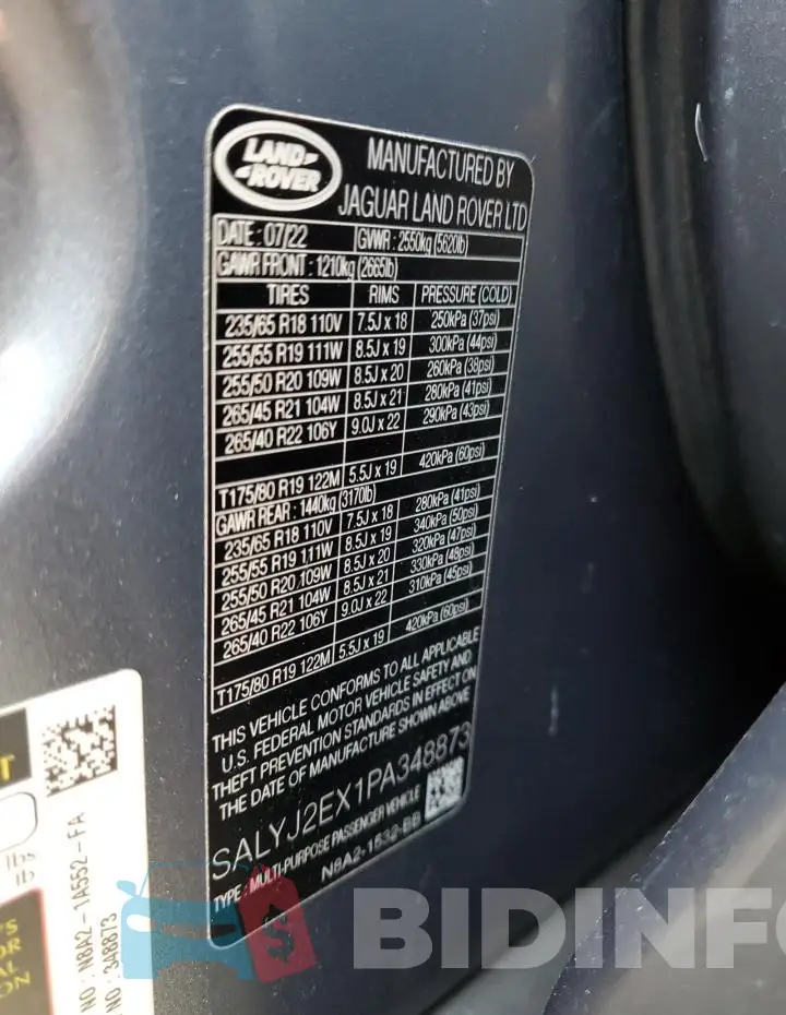 SALYJ2EX1PA348873 Photo# 13