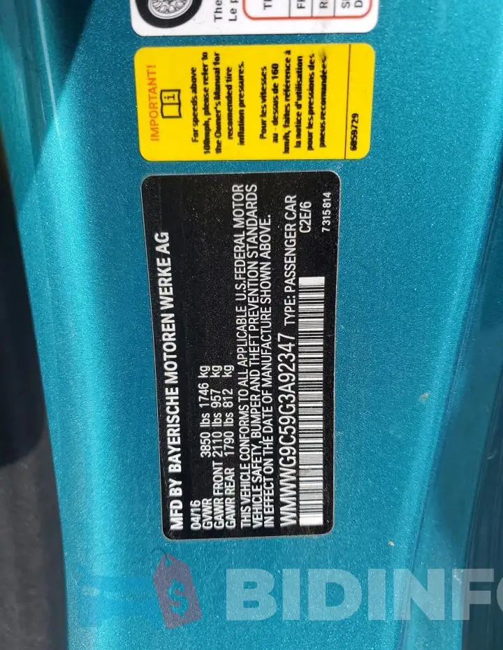 WMWWG9C59G3A92347 Photo# 12