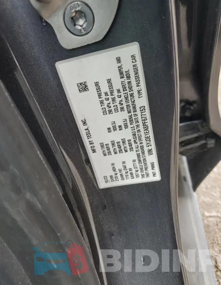 5YJ3E1EA8PF677153 Photo# 13