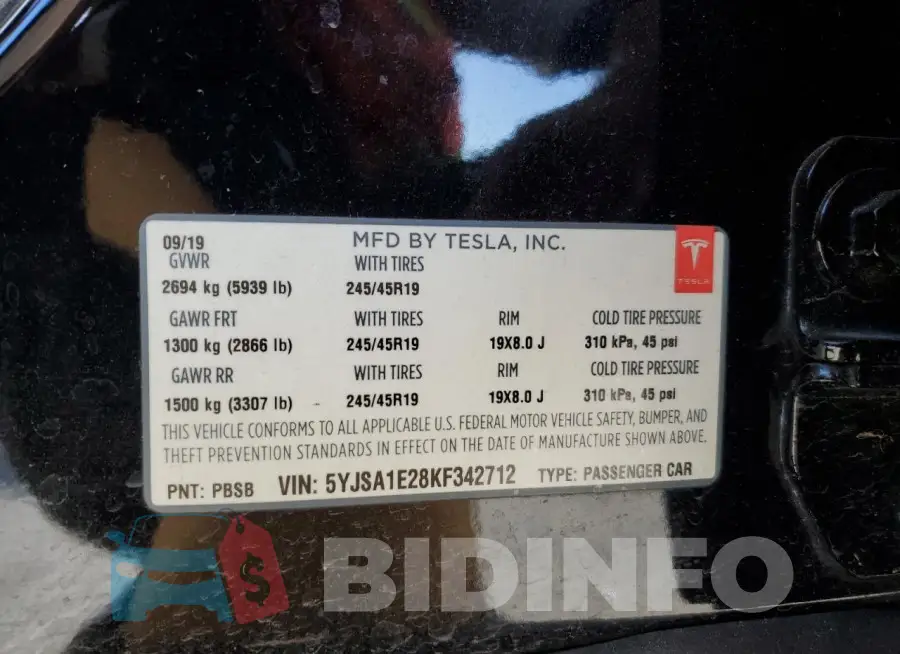 5YJSA1E28KF342712 Photo# 12