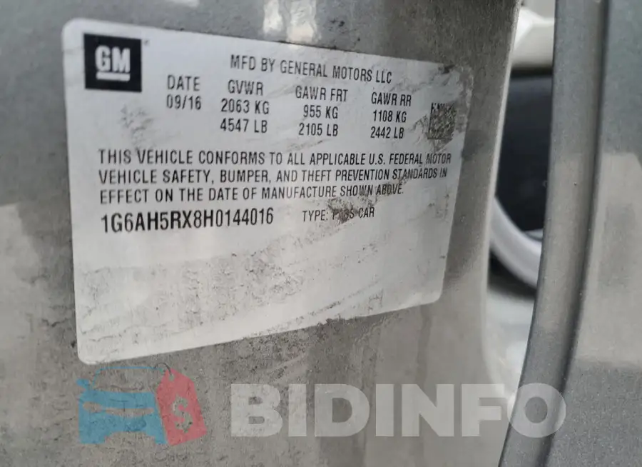 1G6AH5RX8H0144016 Photo# 12