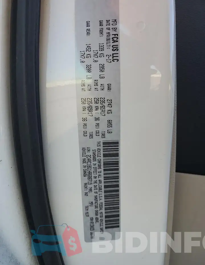 2C4RC1BG1HR688719 Photo# 13