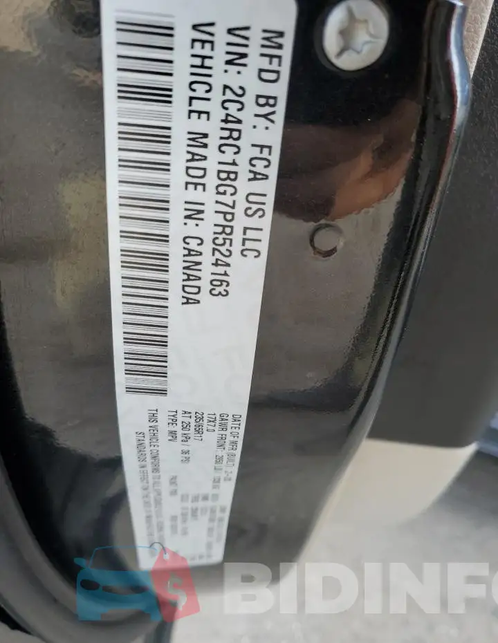 2C4RC1BG7PR524163 Photo# 14