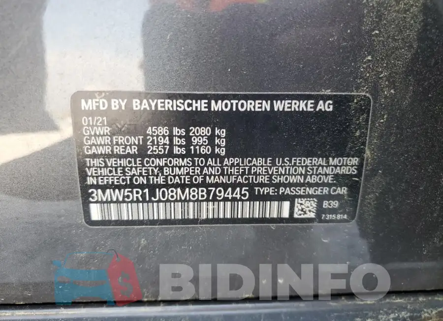 3MW5R1J08M8B79445 Photo# 12