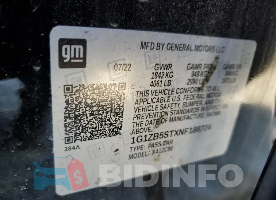 1G1ZB5STXNF188724 Photo# 13