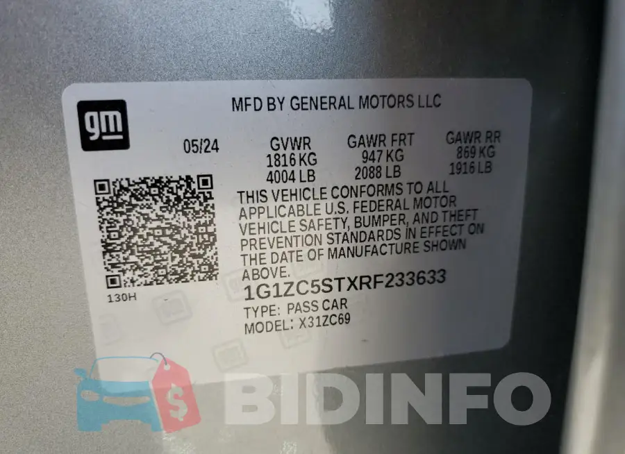 1G1ZC5STXRF233633 Photo# 12