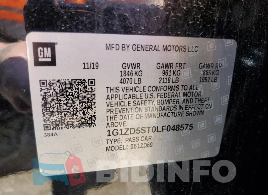 1G1ZD5ST0LF048575 Photo# 12