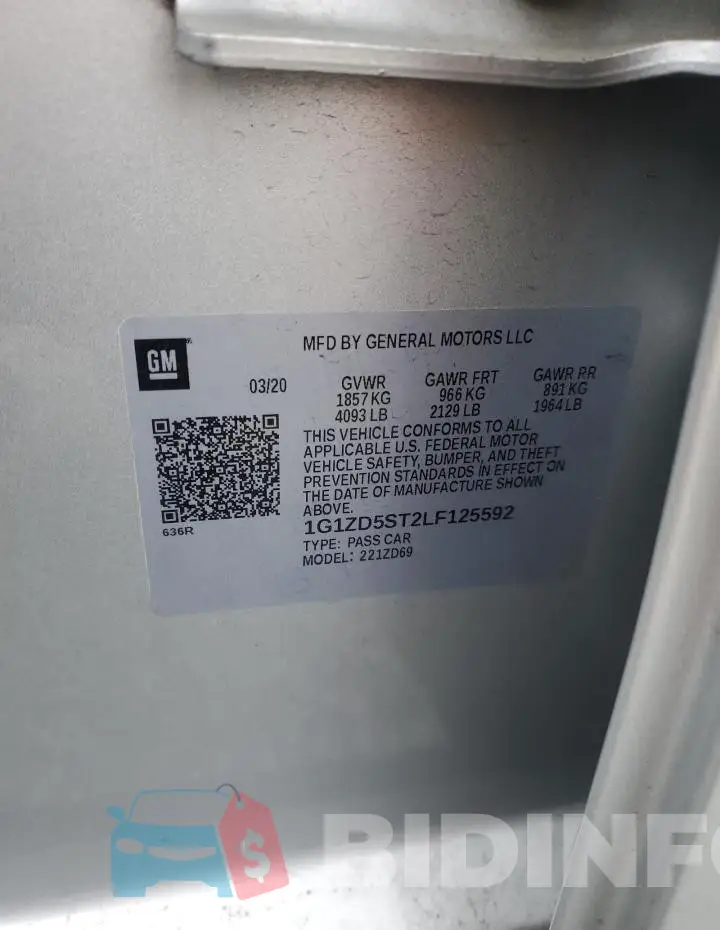 1G1ZD5ST2LF125592 Photo# 12