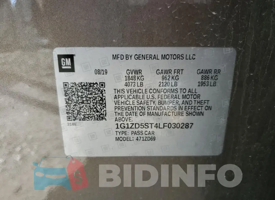 1G1ZD5ST4LF030287 Photo# 12