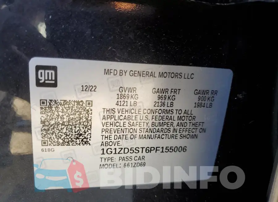 1G1ZD5ST6PF155006 Photo# 13