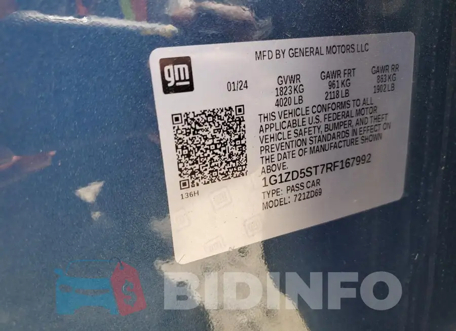 1G1ZD5ST7RF167992 Photo# 12