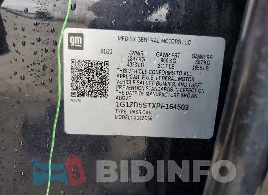 1G1ZD5STXPF164503 Photo# 13