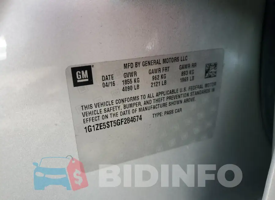 1G1ZE5ST5GF284674 Photo# 12