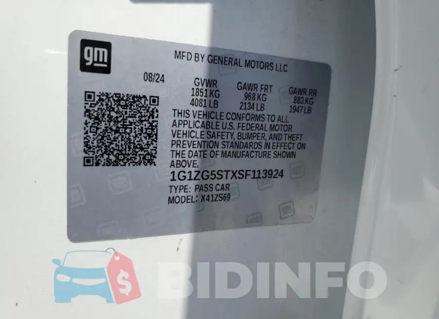 1G1ZG5STXSF113924 Photo# 13