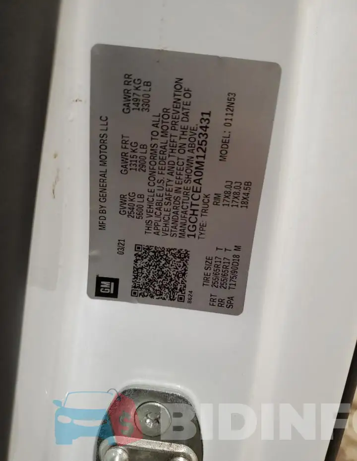 1GCHTCEA0M1253431 Photo# 12
