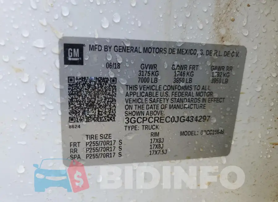 3GCPCREC0JG434297 Photo# 12