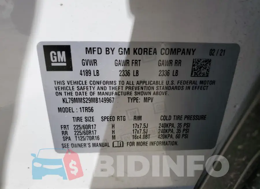KL79MMS29MB149967 Photo# 13