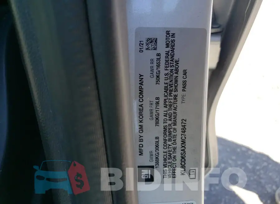 KL8CD6SAXMC748472 Photo# 13