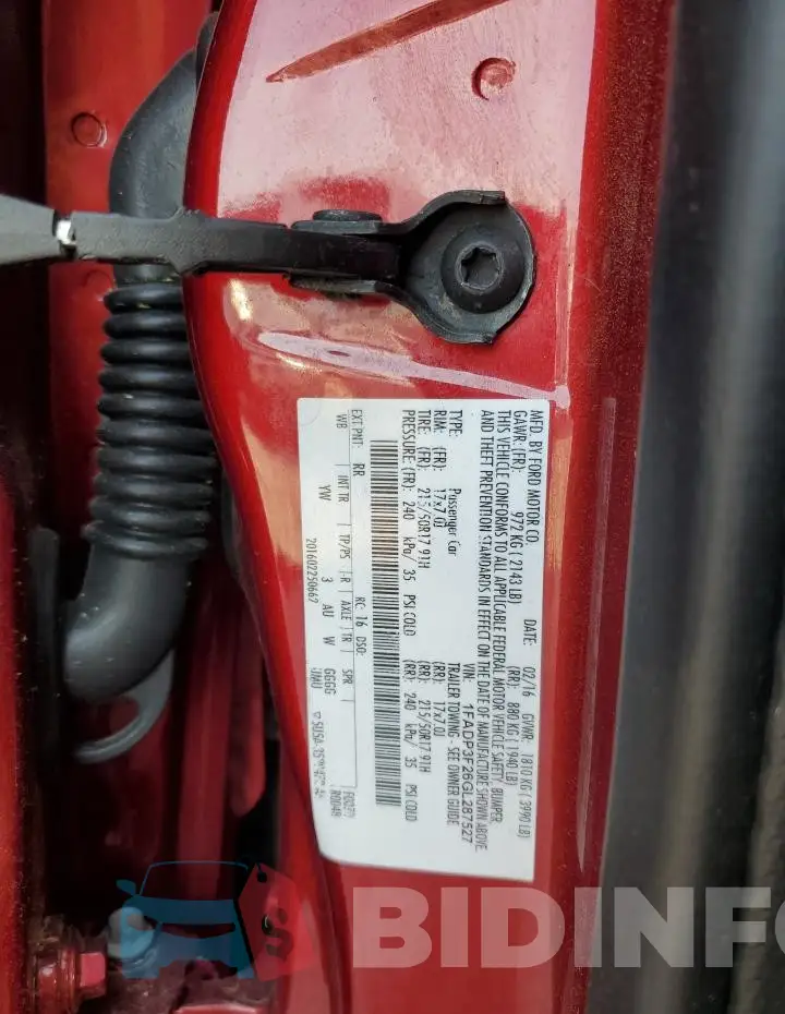 1FADP3F26GL287527 Photo# 12