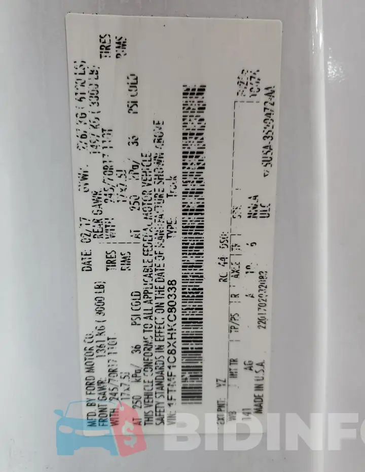 1FTMF1C8XHKC80338 Photo# 12
