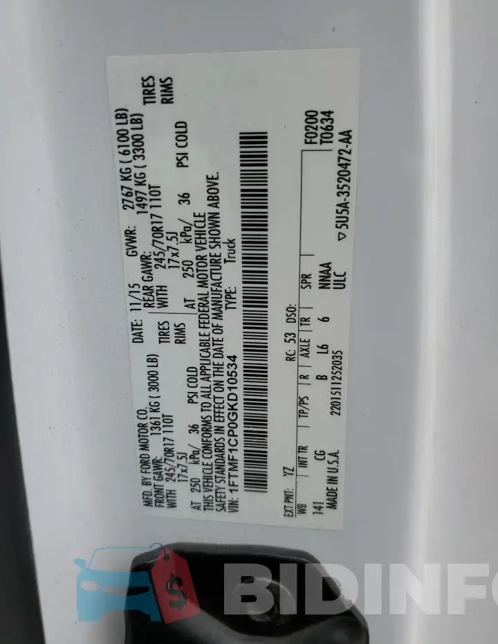 1FTMF1CP0GKD10534 Photo# 12