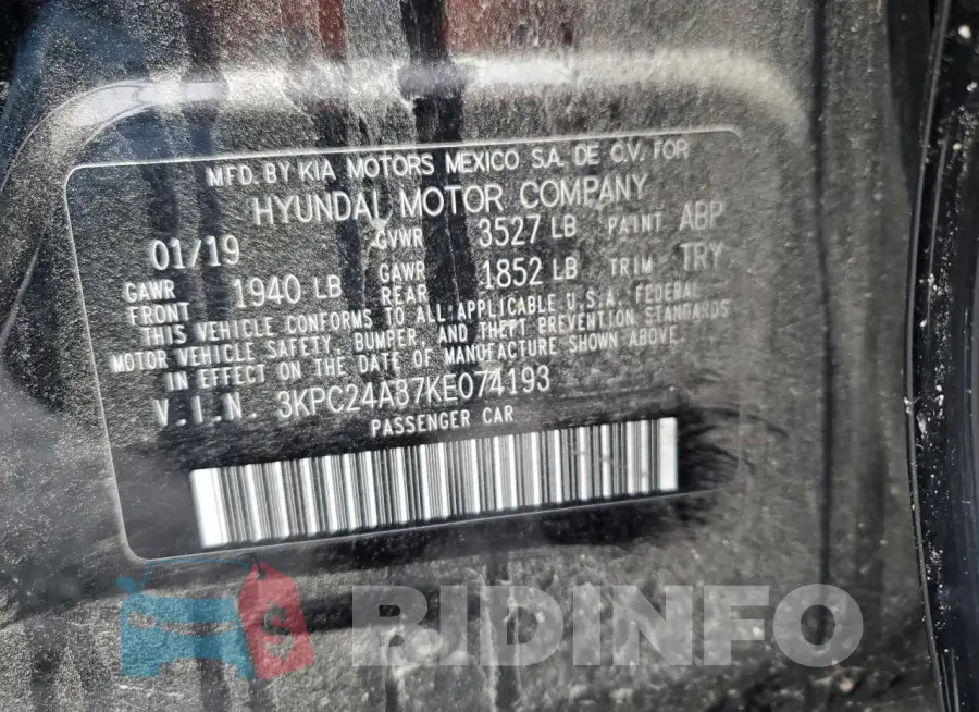 3KPC24A37KE074193 Photo# 12