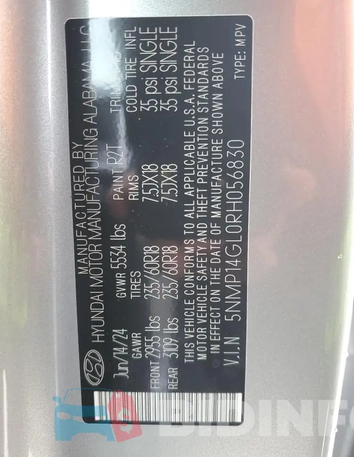 5NMP14GL0RH056830 Photo# 14