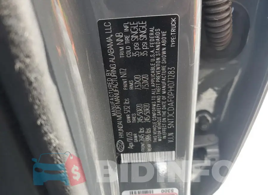 5NTJCDAF0PH071283 Photo# 12