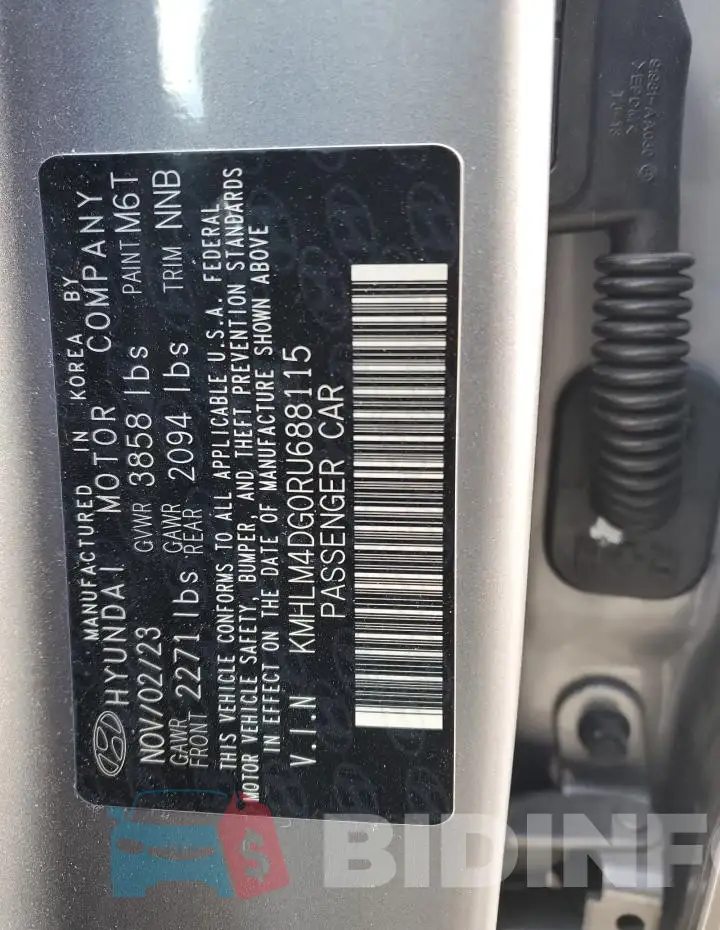 KMHLM4DG0RU688115 Photo# 12